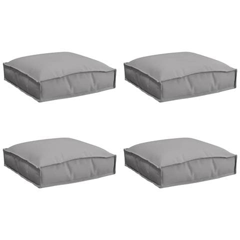 Cuscino per seduta pallet 4 pcs Grigio 40 x 40 x 8 cm - Foto 1
