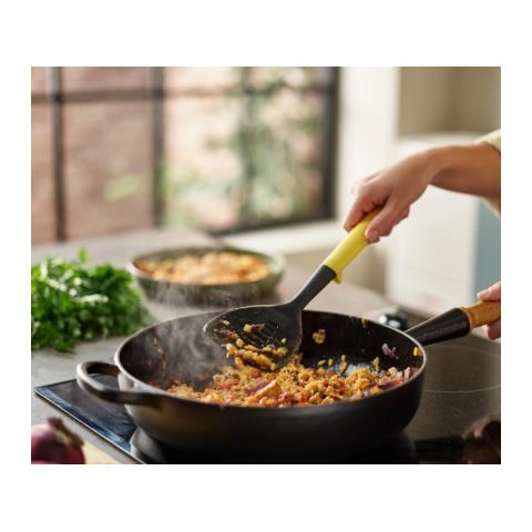 Spatola Duo Con Fessure Colore Giallo Design Moderno E Funzionale Ideale Per La Cucina Resistente Al Calore Perfetta Per Utensili Antiaderenti - Foto 4