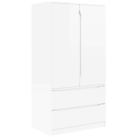 Mobile da Bagno con cassetto Bianco Lucido 79,5 x 49 x 156 cm - Foto 1