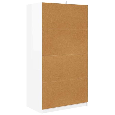 Mobile da Bagno con cassetto Bianco Lucido 79,5 x 49 x 156 cm - Foto 9