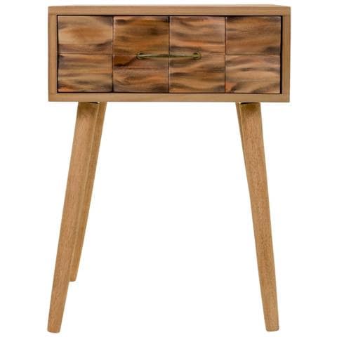 Comodino In Legno Marrone 44x38x63 - Foto 2