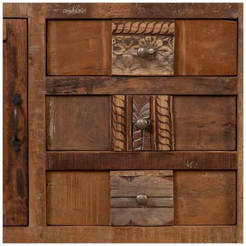 Vetrina In Legno Naturale 100x43x148 - Foto 8