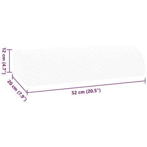 Cuscino per Gambe Bianco 52 x 20 x 12 cm Schiuma Memory - Foto 9