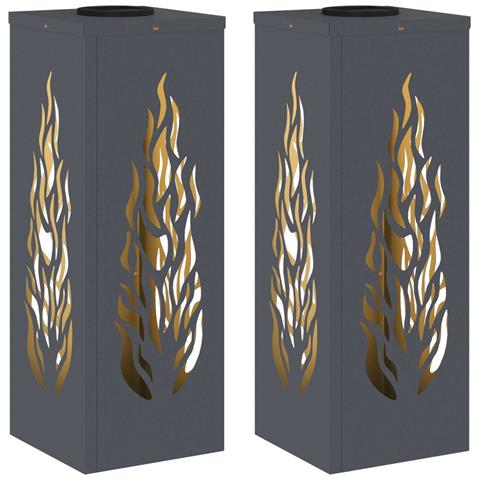 Faro LED solare per sentieri 2 pcs Antracite - Foto 1
