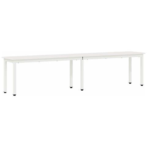 panchina Bianco 200 x 35 x 45 cm Pino massello - Foto 1