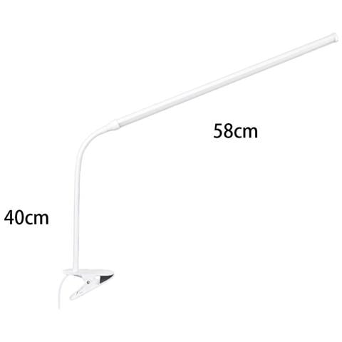 Lampada Da Scrivania Clip-on Led Per Cura Degli Occhi — Spettro Completo, Senza Sfarfallio, Alimentazione Usb, Collo Flessibile 360° (28cm / 38cm / 58cm / 78cm) 58 Cm - Foto 1