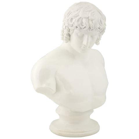 Scultura Centurione Busto Classico In Resina Bianca - Foto 2