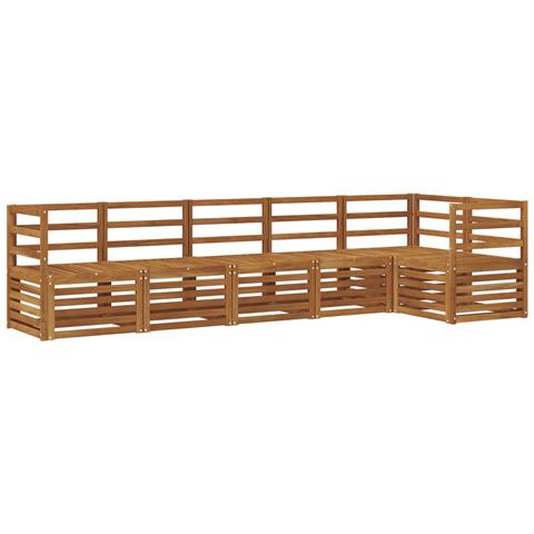 Set divani 6 pcs Naturale Legno di Acacia Massello - Foto 1