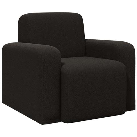 Poltrona Nero Bouclé - Foto 1