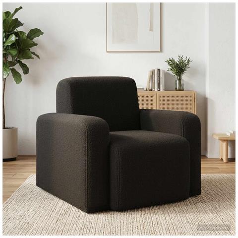 Poltrona Nero Bouclé - Foto 2