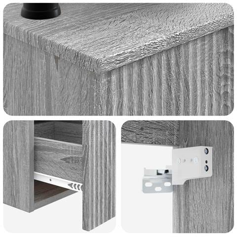 Set di mobili per il bagno 3 pz Sonoma grigio - Foto 10