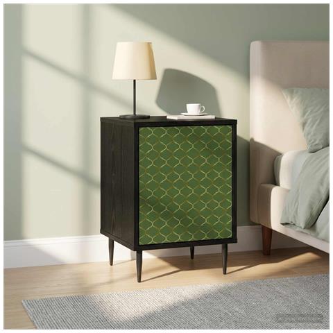Armadio da Notte GELEEN 2 pz Rovere Nero 36 x 33 x 51 cm - Foto 2