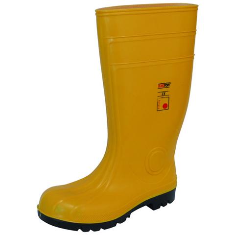Stivali antinfortunistici in pvc N 41 colore giallo Classe S5 - Foto 1