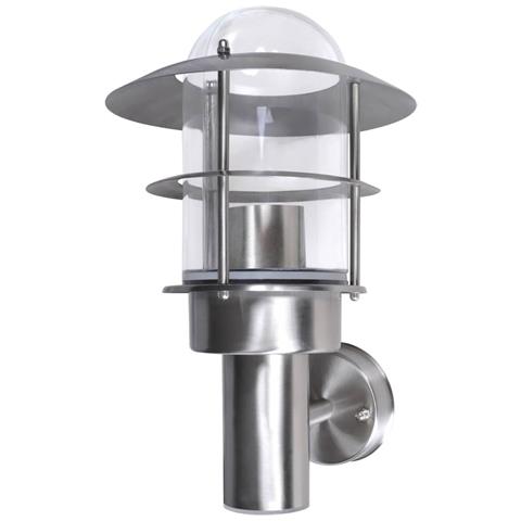 Lampada A Parete Da Giardino Patio Acciaio Inox Interno Ed Esterno - Foto 1