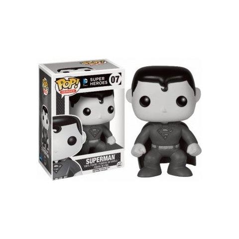 Figura Dc Comics Pop Heroes Vinyl Figure Superman (b&w Series) 9 Cm - Foto 2