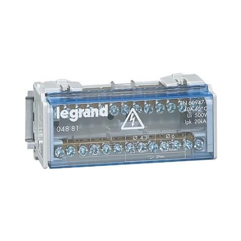 004881 Morsettiera Bipolare 2p 40a 6 Mod. - Foto 1