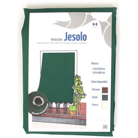 Tenda Da Sole A Caduta Per Esterno Balcone Casa Telo Ombra Modello Tinta Unita 145x250 Verde - Foto 7