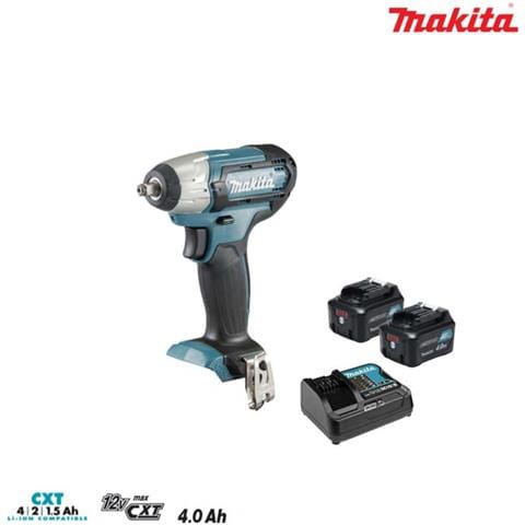 Impatto Bullone 10,8v - 2 Batterie Bl1041b 4.0ah - 1 Caricabatterie Rapido Dc10sb Tw140dsmj - Foto 4
