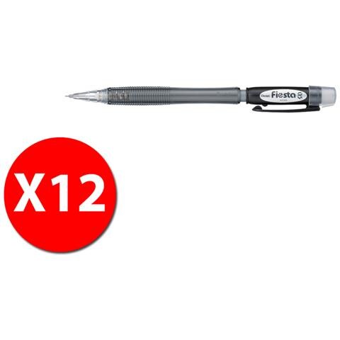 Ax105-ao - Portamine Fiesta Economico - 0,5 Mm - Nero - Conf. 12 Pz - Foto 1