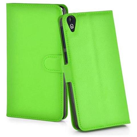 Custodia Compatibile Con Htc Desire 820 In Verde Menta - Coperchio Protettiva Con Chiusura Magnetica, Funzione Stand E Tasca Per Le Carte - Foto 13