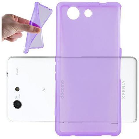 Custodia Compatibile Con Sony Xperia Z4 Mini / Z3 Plus Compact In Viola Trasparente - Coperchio Protettivo In Silicone Tpu Flessibile - Foto 2
