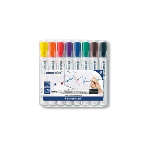 dtler Lumocolor 351 Wp8 Marcatore Permanente Nero, Blu, Marrone, Verde, Arancione, Rosso, Viola, Giallo Tipo Di Punta 8 Pezzo[ i] (dtler Whiteboard Marker Assorted Bullet Tip Pk8)  - Foto 2