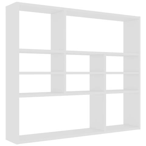 Scaffale a Parete Bianco 90x16x78 cm in in Multistrato - Foto 1