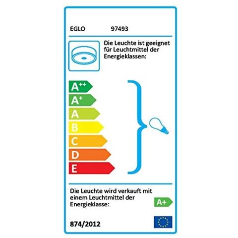 Passano - Plafoniera In Acciaio, 4 W, Colore: Bianco / oro - Foto 3