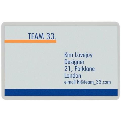 Ilam 60 X 90 Mm 125 Micron Biglietto Da Visita Di Laminazione Pouch (confezione Da 100) - Foto 5