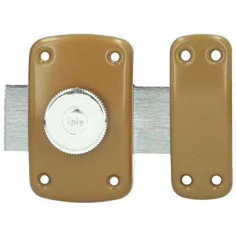 Serratura A Pulsante E Cilindro, 5 Perni Diametro 23 Mm, Lunghezza 30 Mm, 3 Chiavi, Colore Marrone Dorato - Foto 1