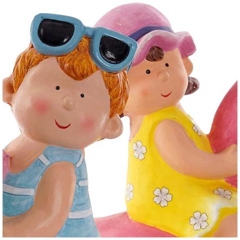 Statua Decorativa Dkd Home Decor Bambini Fibra De Sticla (2 Pcs)  - Foto 2
