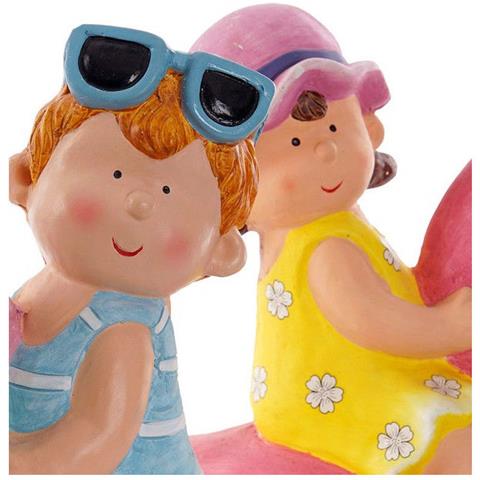 Statua Decorativa Dkd Home Decor Bambini Fibra De Sticla (2 Pcs)  - Foto 1