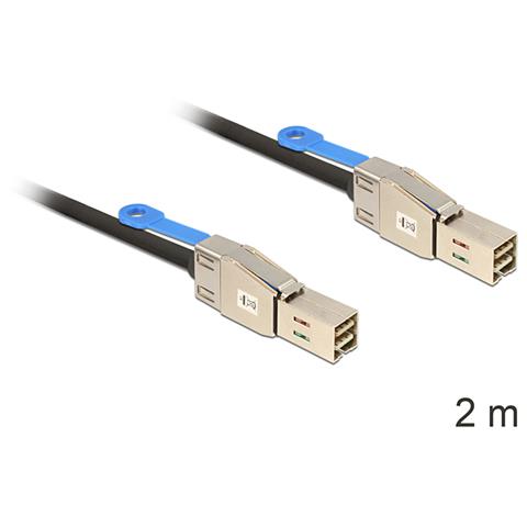 83395, Mini SAS HD x 4 SFF 8644, Mini SAS HD x 4 SFF 8644, Nero - Foto 1