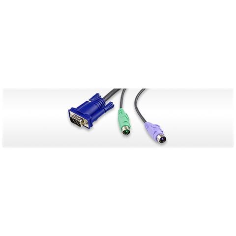 KA7520, 120g, Nero, VGA + 2x PS / 2, RJ-45, Maschio / femmina, 43 x 90 x 23 mm - Foto 2