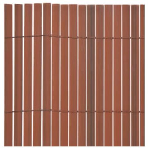 Recinzione Da Giardino A Doppio Lato 110x500 Cm Marrone - Foto 2
