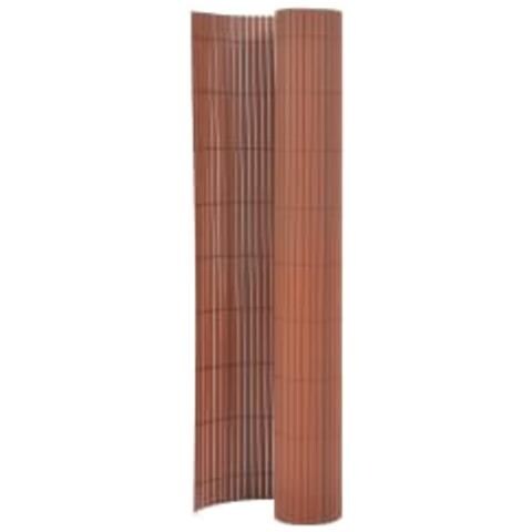 Recinzione Da Giardino A Doppio Lato 110x500 Cm Marrone - Foto 1