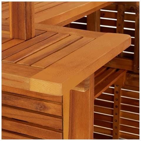 Set da Bar per Giardino 3 pz in Legno Massello di Acacia - Foto 8