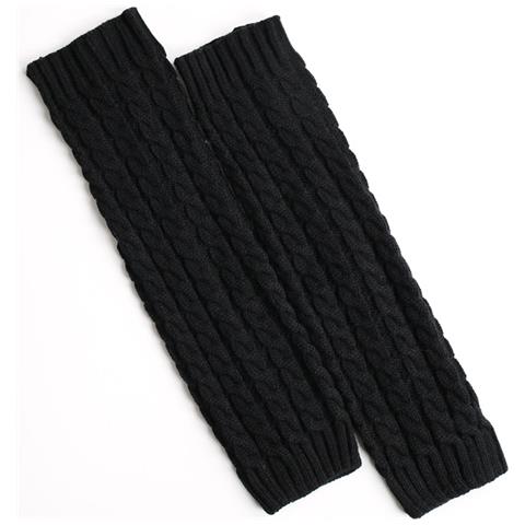 Scaldamuscoli Caldi Lavorati A Maglia 1 Paio Nero - Foto 1