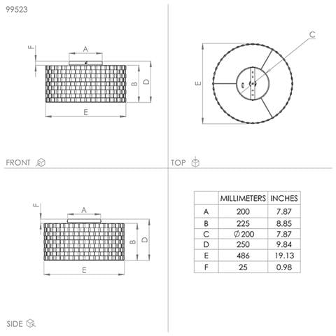 Plafoniera Moderna Marasales 1 Luce Acciaio Nero - Foto 2