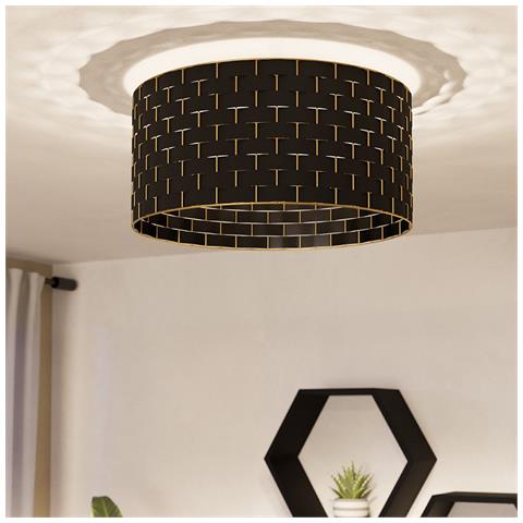 Plafoniera Moderna Marasales 1 Luce Acciaio Nero - Foto 1