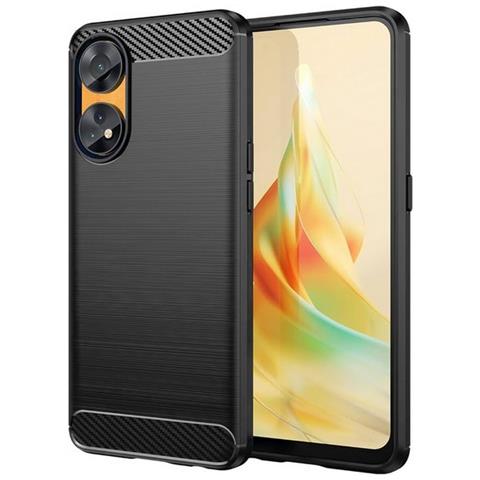 Custodia B-case Tpu Silicone Cover Case Per Oppo Reno 8t 4g Cph2481 Carbon Metal Black - Foto 1