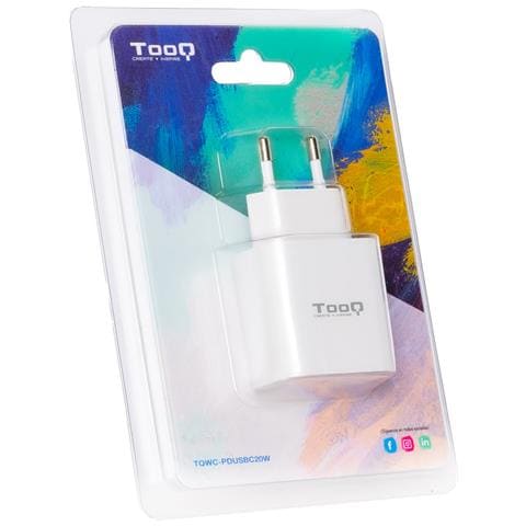 TQWC-PDUSBC20W Caricabatterie per dispositivi mobili Universale Bianco AC Interno - Foto 2