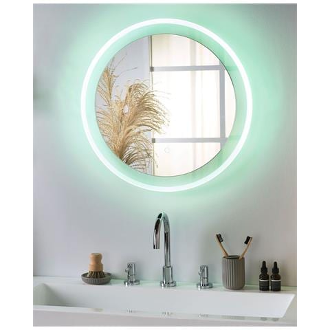 Specchio Per Make-up Brinay 58 Cm 58 Cm Argento - Foto 1