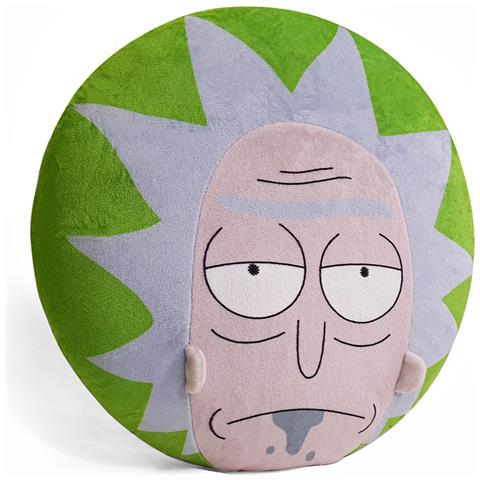 Rick And Morty - Faccia Di Rick Cuscino Di Peluche (36 Cm) - Foto 1