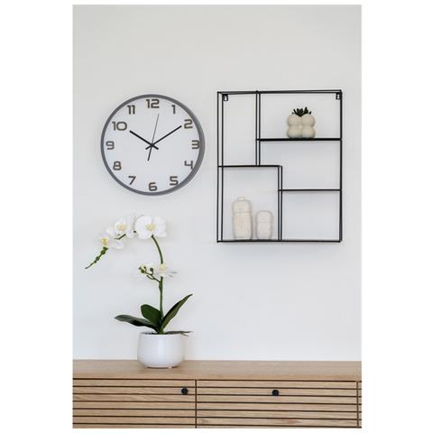 Orologio Da Parete Greenwich - Grigio - Vetro - 4,5x35x35 Cm - Foto 2