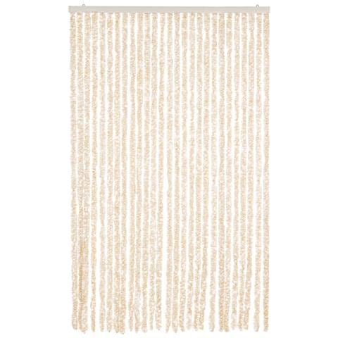 Tenda Antimosche Beige E Bianca 118x220 Cm In Ciniglia - Foto 3