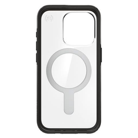 Cover Per Iphone 15 Pro Magsafe Presidio Perfect-clear Click-lock, Nero Transparente - Foto 2