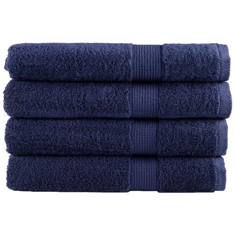Asciugamani per Sauna SOLUND 4 pz Blu Navy 80x200cm 600gsm - Foto 1
