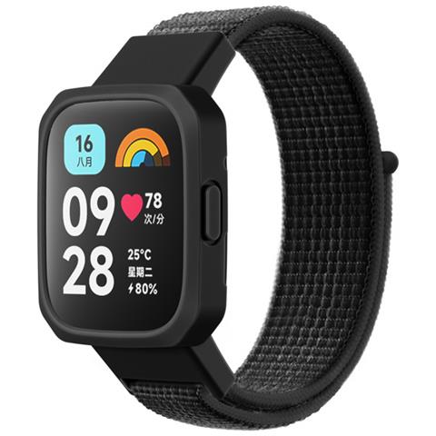 Cinturino Regolabile Traspirante In Nylon Morbido Per Redmi Watch 3 Black - Foto 2