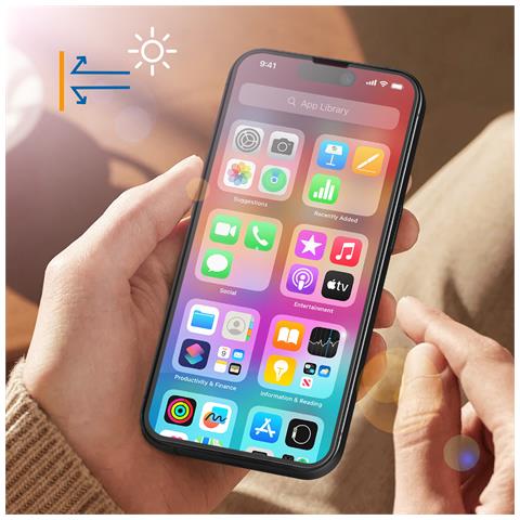 Vetro Temperato 9h Per Iphone 16 Pro Antiriflesso Full Glue - Foto 5